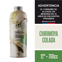 Cóctel Capel chirimoya colada 12° botella 700 cc