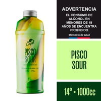 Cóctel Capel pisco sour 14° botella 1 L