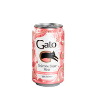 Cóctel de Vino Gato Dulce Rosé Lata 350cc (24 unidades)