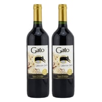Coctel De Vino Gato Selección Dulce Tinto Botella 750cc X2