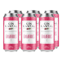 Cóctel Kantal Gin & Berries 7° Lata 473cc x6 ($2.190 c/u)