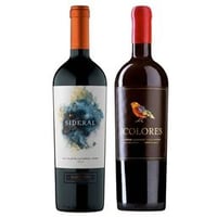 DUO 7 COLORES - SIDERAL: 1x Vino 7 Colores Icono Alzado Cabernet Sauvignon 750cc + 1x Vino Sideral Blend 750cc