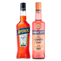 DUO APEROL - RAMAZZOTTI: 1x Licor Aperitivo Aperol 750cc + 1x Licor Aperitivo Ramazzotti Rosato 700cc