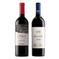 DUO COYAM - LAPOSTOLLE: 1x Vino Orgánico COYAM 750cc + 1x Vino Lapostolle Apalta Blend 750cc