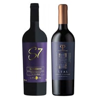 DUO LEAL - S7: 1x Vino Casa Silva S7 Single Block Carmenere 750cc + 1x Vino Casas Patronales Leal Carmenere 750cc
