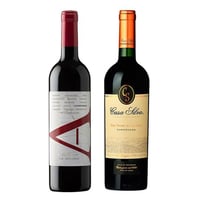 DUO VIK - CASA SILVA: 1x Vino VIK A Carmenere 750cc + 1x Vino Casa Silva Gran Terroir Carmenere 750cc