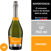 Espumante Sensus Demisec 12° 6 X 750 Ml.