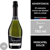 Espumante Sensus Moscatel Dolce 9° 6 X 750 Ml.