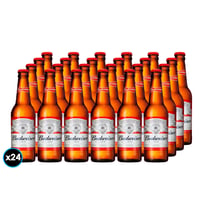 [EXP 28-10-25] 24x Cervezas Budweiser en Botella 330cc