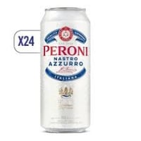 (EXP: 30/03) Caja de 24 Cervezas Peroni Nastro Azurro Lata 500cc ($690 c/u) Semanal