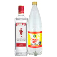 Gin Beefeater 750cc + Canada Dry Tonica 1.5l