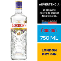 Gin Gordon's London Dry Gin 37,5° 750ml.