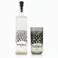 Gin Pueblo 40° 750cc + Vaso