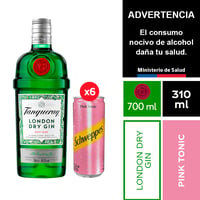 Gin Tanqueray London 700 Ml. + Schweppes Pink Tonic 6 X 310 Ml.