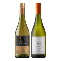 GRAN DUO (Chardonnay): 1x Vino Aila Heaven Gran Reserva Chardonnay 750cc + 1x Vino Caiti Gran Reserva Chardonnay 750cc