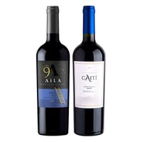 GRAN DUO (Merlot): 1x Vino Caiti Gran Reserva Merlot 750cc + 1x Vino Aila Heaven Gran Reserva Merlot 750cc