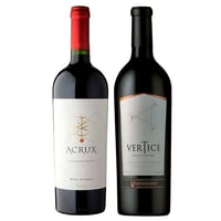 GRAN DUO VINOS PREMIUM ACRUX-VERTICE: 1x Vino Acrux Ensamblaje Super Premium 750cc + 1x Vino Ventisquero Vertice 750cc