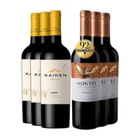 Kaiken Estate Malbec + Montes Limited Carmenere (6 Vinos)