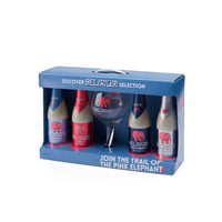 KIT DISCOVERY: 4x Cervezas Delirium en Botella 330cc + Copa Trompa