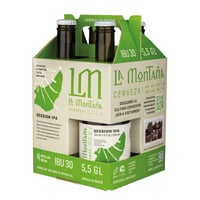 KIT LA MONTAÑA N°2: 4x Cerveza La Montaña Session IPA 330cc
