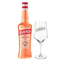 Licor Aperitivo Livenza Hibiscus 25° 750cc + Copa