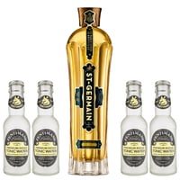 Licor de Sauco St. Germain 750cc + 4x Fentimans Premium Tonic Water 200cc