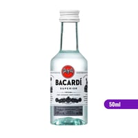 Miniatura Ron Bacardi Carta Blanca - 50ml (plástico)