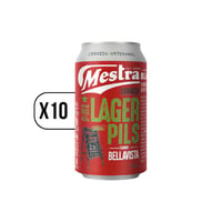 Pack 10x Cerveza Mestra Lager Pils 350cc