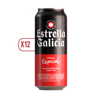 Pack 12x Cerveza Estrella Galicia Lager Lata 500cc