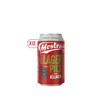 Pack 12x Cerveza Mestra Lager Pils Lata 350cc