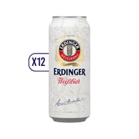 Pack 12x Latas Cerveza Erdinger Weissbier 500cc