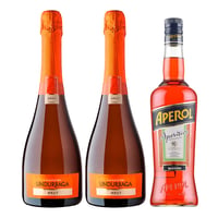 Pack: 1 Aperol 750ml + 2 Undurraga Brut 750ml