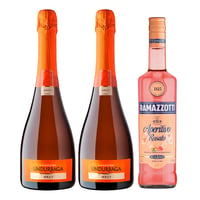 Pack 2x Espumante Undurraga Brut 750ml + 1x Ramazzotti Rosatto 750ml