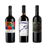 Pack 3 Vinos Gran Reserva Carmenere: 7 Colores + Gran Aria + Carmen Frida Kahlo