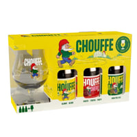 Pack 3x Cerveza Chouffe Discovery Pack - 330cc + Copa Tulipán