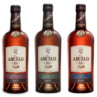 Pack 3x Ron Abuelo Añejo 15 Años Finish Collection - Tawny + Napoleón + Oloroso - 750ml