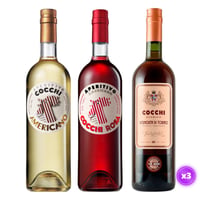 Pack 3x Vermouth Italiano Cocchi - Mix 750ml