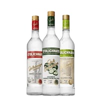 Pack 3x Vodka Stoli (regular 750cc + Pepino 750cc + Gluten Free 750cc)