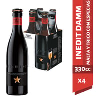 Pack 4 un. Cerveza Damm Trigo 4.8° 330 cc