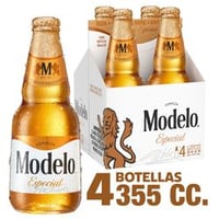Pack 4 un. Cerveza Modelo botella 4.4° 355 cc