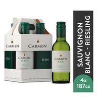 Pack 4 un. Vino Carmen Clásico RXN Sauvignon Blanc 187cc