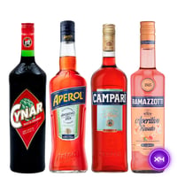 Pack 4x Italian Lovers - Campari + Cynar + Aperol + Ramazzotti