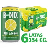 Pack 6 un. Cerveza Becker B-Mix Lager 4.2° 354 cc