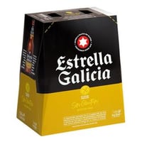 Pack 6 un. Cerveza Estrella Galicia Sin Gluten 5.5° Botella 330 cc