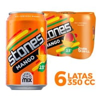 Pack 6 un. Cerveza Stones Mango Fruit Beer 2.5° 350 cc