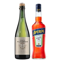PACK APEROL - FINCA FLICHMAN: 1x Licor Aperitivo Aperol 750cc + 1x Espumante Finca Flichman Extra Brut 750cc