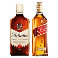 PACK BALLANTINES JOHNNIE WALKER: Whisky Ballantines Finest 750cc 40º alc. + Whisky Johnnie Walker Red Label 750cc 40º alc.