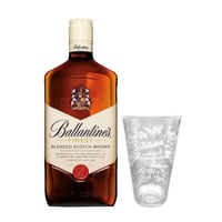 PACK BALLANTINES + VASO N°4: 1x Whisky Ballantines 1 Litro 40º alc. + 1x Vaso Ballantines