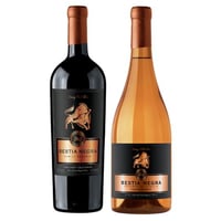 PACK BESTIAS N°4: 1x Vino Bestia Negra Cabernet Sauvignon 750cc + 1x Vino Bestia Negra Chardonnay 750cc