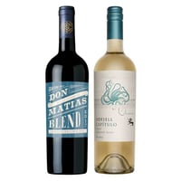 PACK BLEND: 1X Vino Cousiño Macul Don Matias Blend 750cc + 1X Vino Odfjell Capítulo Ensamblaje Blanco 750cc